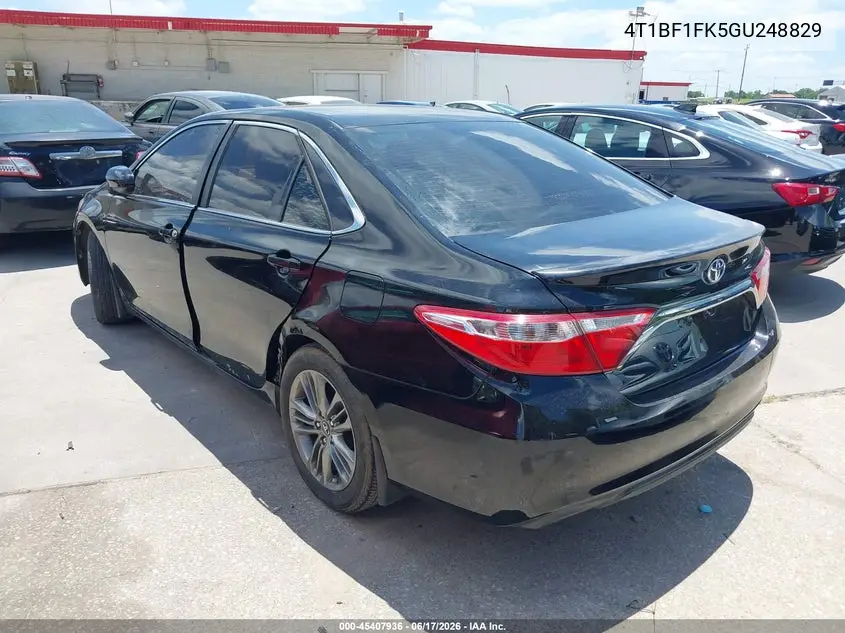 4T1BF1FK5GU248829 2016 Toyota Camry Se