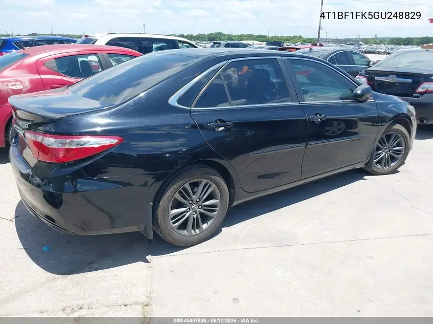 4T1BF1FK5GU248829 2016 Toyota Camry Se