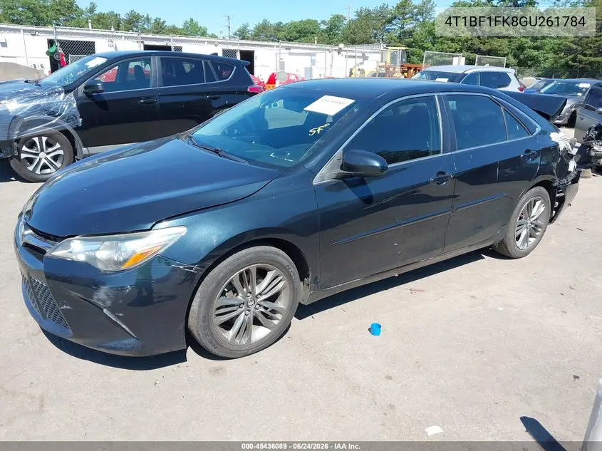 2016 Toyota Camry Se VIN: 4T1BF1FK8GU261784 Lot: 45436089