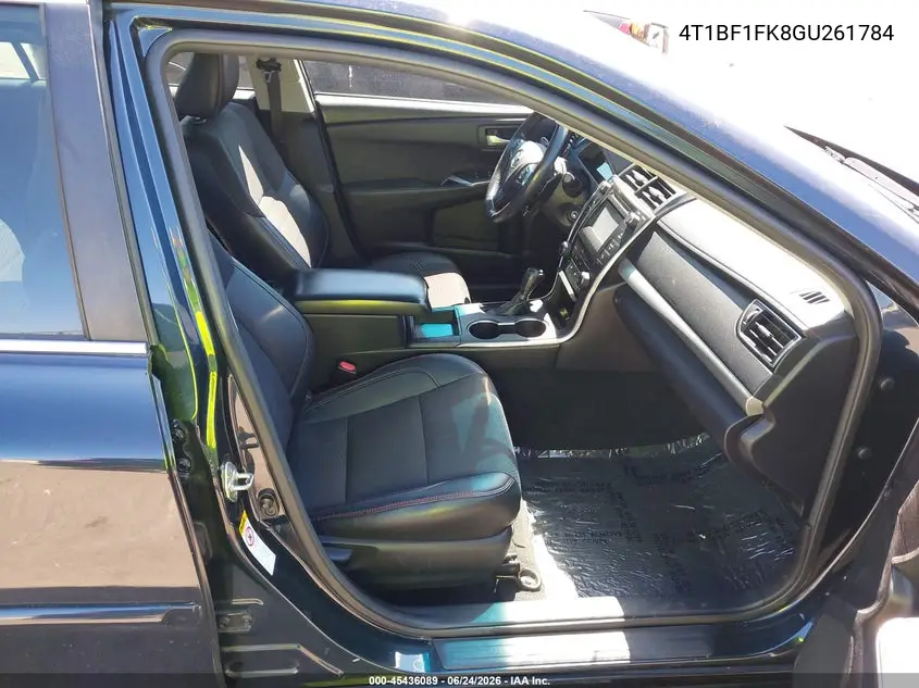 2016 Toyota Camry Se VIN: 4T1BF1FK8GU261784 Lot: 45436089