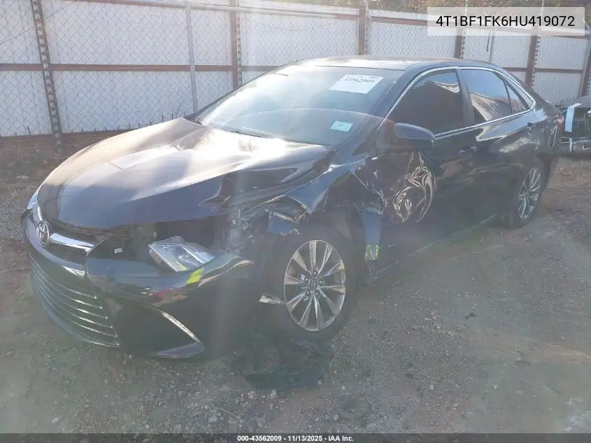 4T1BF1FK6HU419072 2017 Toyota Camry Xle