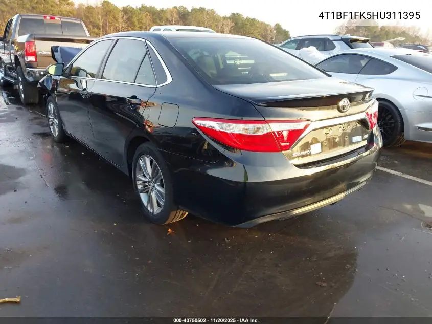 4T1BF1FK5HU311395 2017 Toyota Camry Se