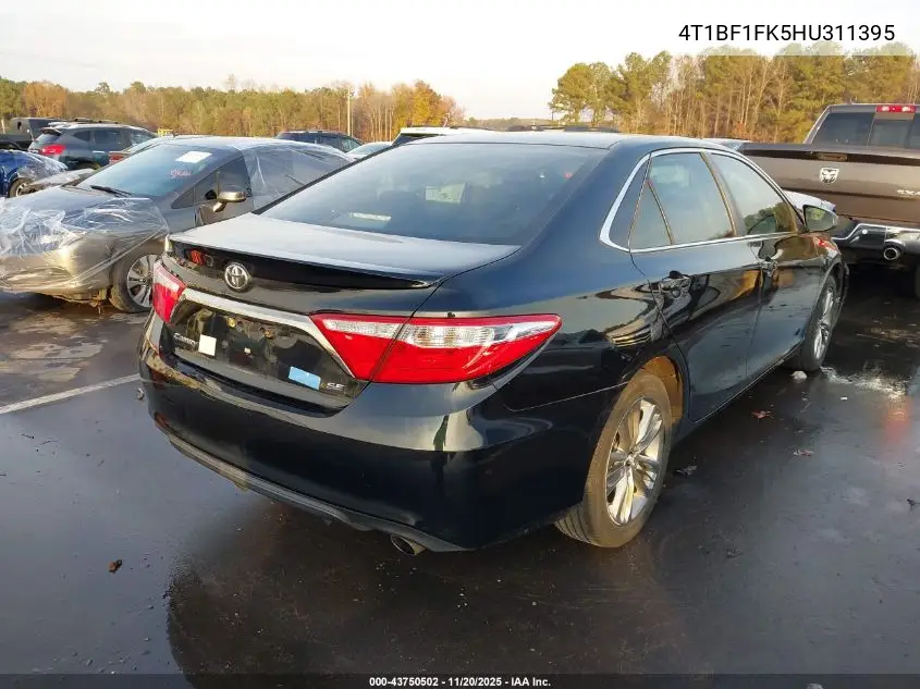 4T1BF1FK5HU311395 2017 Toyota Camry Se
