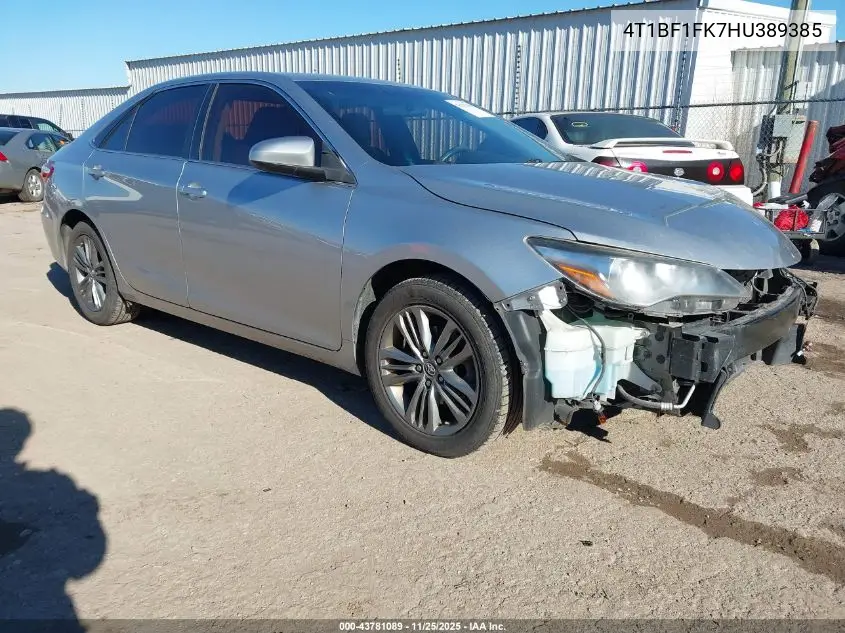 4T1BF1FK7HU389385 2017 Toyota Camry Se