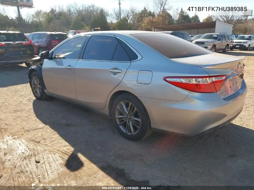 4T1BF1FK7HU389385 2017 Toyota Camry Se