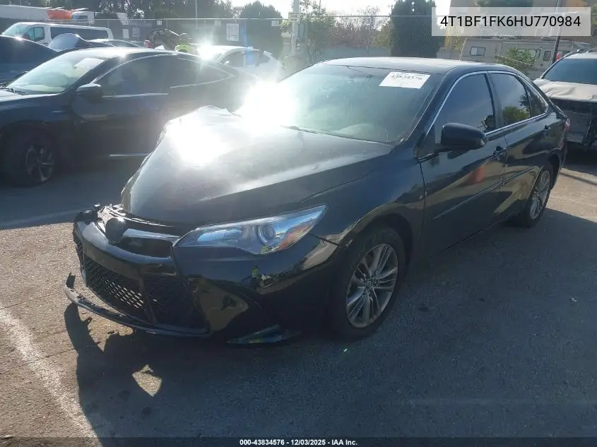 4T1BF1FK6HU770984 2017 Toyota Camry Se