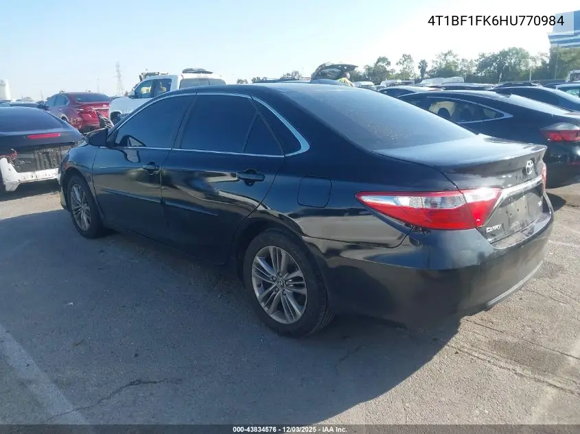 4T1BF1FK6HU770984 2017 Toyota Camry Se