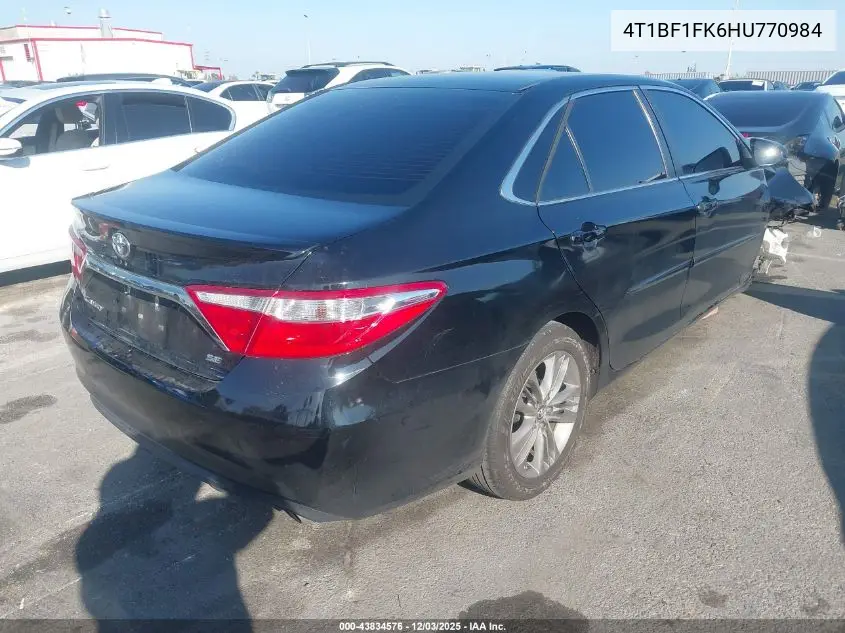 4T1BF1FK6HU770984 2017 Toyota Camry Se