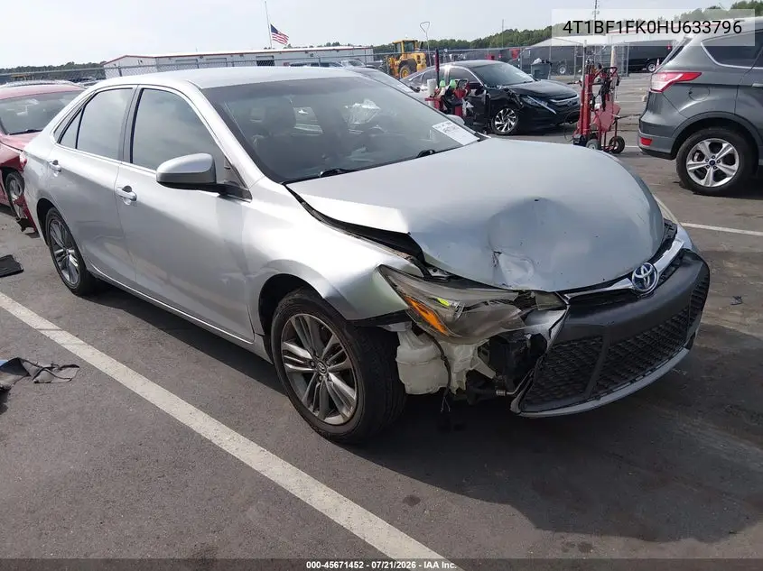 2017 Toyota Camry Se VIN: 4T1BF1FK0HU633796 Lot: 45671452