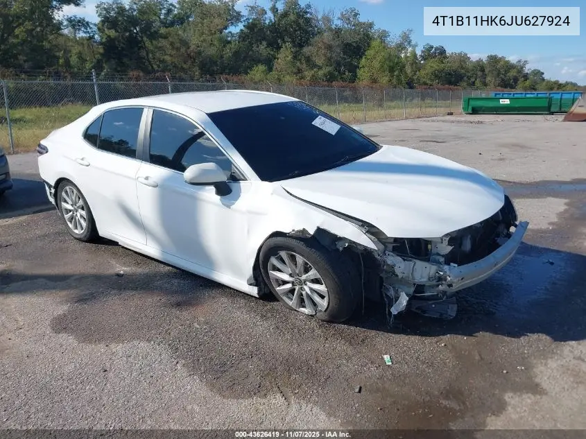 4T1B11HK6JU627924 2018 Toyota Camry Le