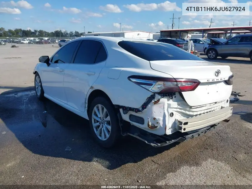 4T1B11HK6JU627924 2018 Toyota Camry Le