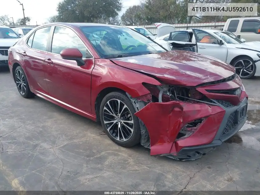 4T1B11HK4JU592610 2018 Toyota Camry Se