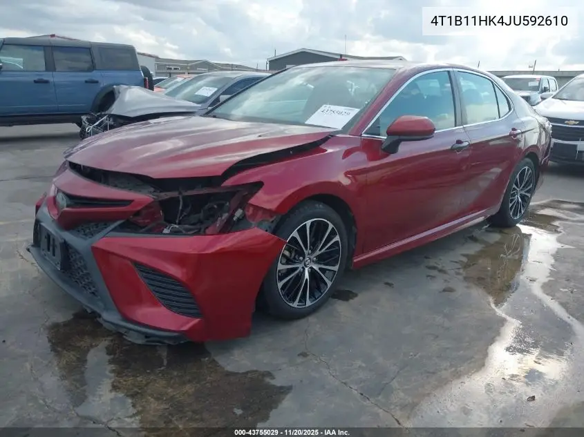 4T1B11HK4JU592610 2018 Toyota Camry Se
