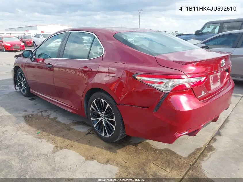 4T1B11HK4JU592610 2018 Toyota Camry Se