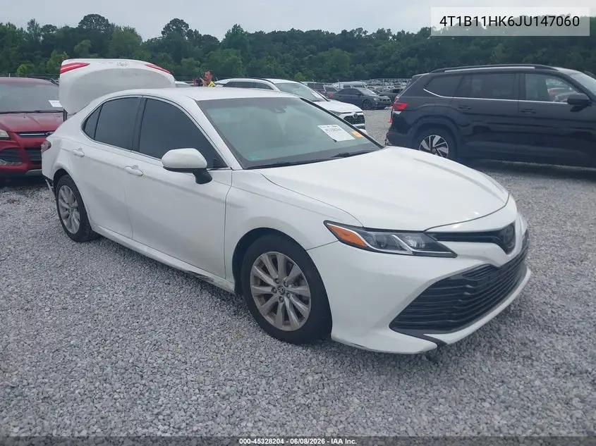 2018 Toyota Camry Le VIN: 4T1B11HK6JU147060 Lot: 45328204