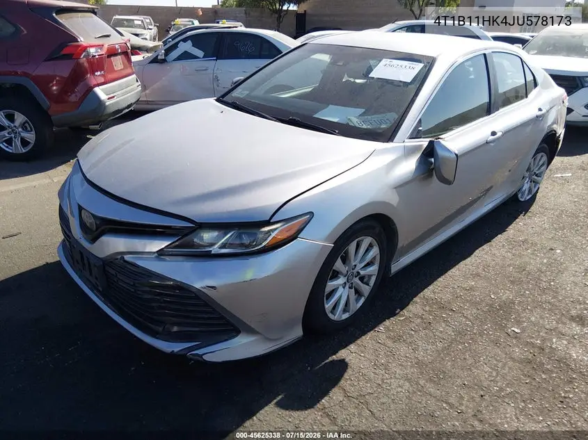 2018 Toyota Camry Le VIN: 4T1B11HK4JU578173 Lot: 45625338