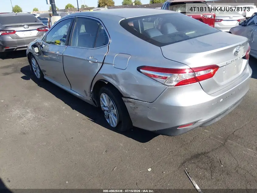 2018 Toyota Camry Le VIN: 4T1B11HK4JU578173 Lot: 45625338