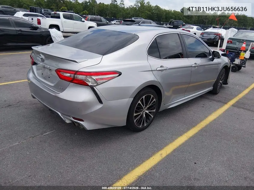 2018 Toyota Camry Se VIN: 4T1B11HK3JU656636 Lot: 45628109
