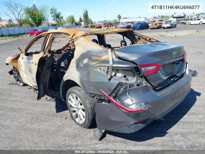 4T1B11HK4KU696077 2019 Toyota Camry Le