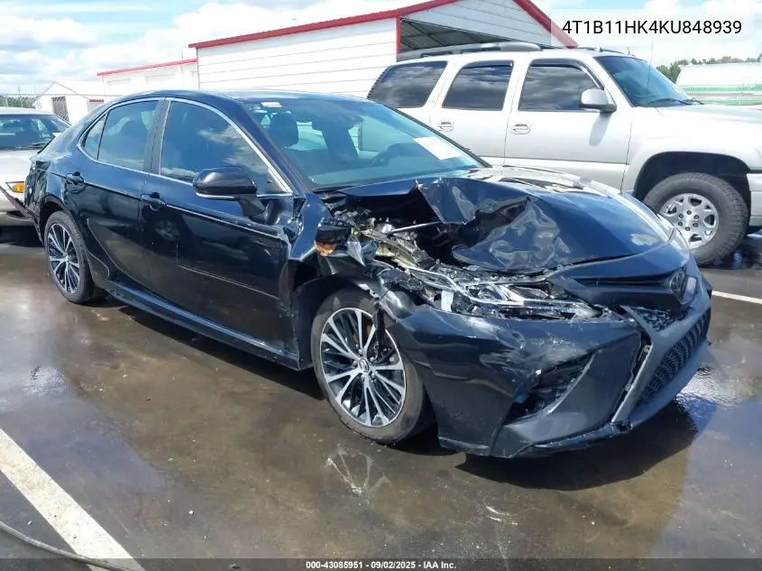 4T1B11HK4KU848939 2019 Toyota Camry Se
