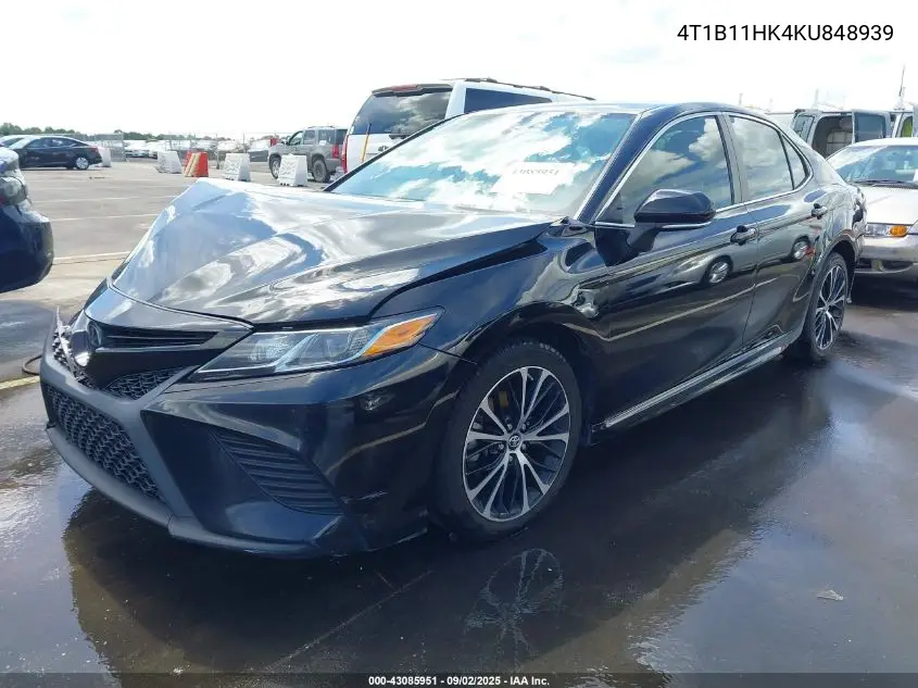 4T1B11HK4KU848939 2019 Toyota Camry Se