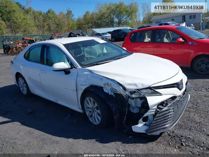 4T1B11HK9KU845938 2019 Toyota Camry Le