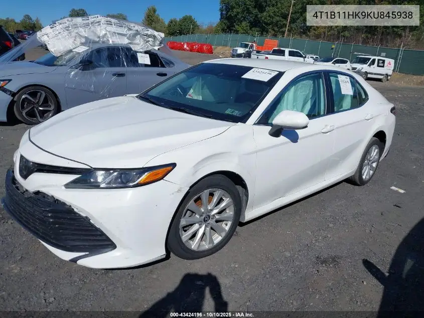 4T1B11HK9KU845938 2019 Toyota Camry Le