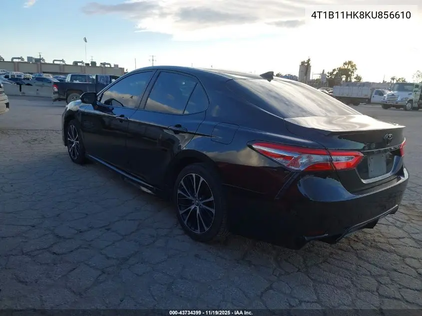 4T1B11HK8KU856610 2019 Toyota Camry Se