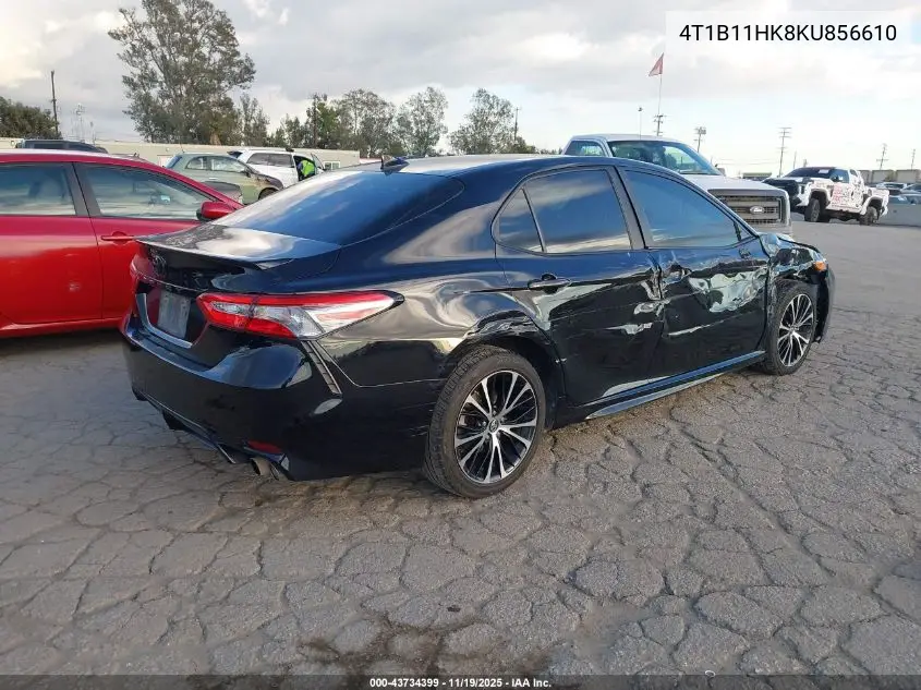 4T1B11HK8KU856610 2019 Toyota Camry Se