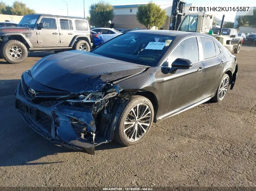 4T1B11HK2KU165587 2019 Toyota Camry Se