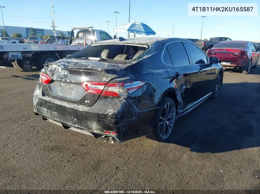 4T1B11HK2KU165587 2019 Toyota Camry Se