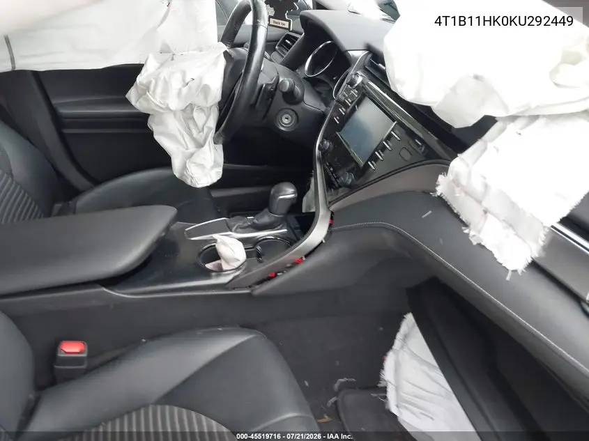 2019 Toyota Camry Se VIN: 4T1B11HK0KU292449 Lot: 45519716