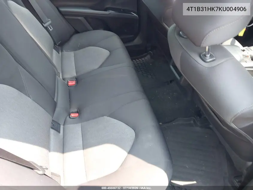2019 Toyota Camry Hybrid Le VIN: 4T1B31HK7KU004906 Lot: 45588732
