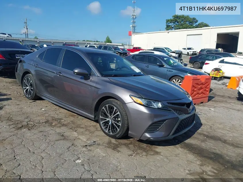 2019 Toyota Camry Se VIN: 4T1B11HK4KU697987 Lot: 45637680
