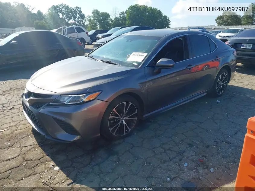 2019 Toyota Camry Se VIN: 4T1B11HK4KU697987 Lot: 45637680
