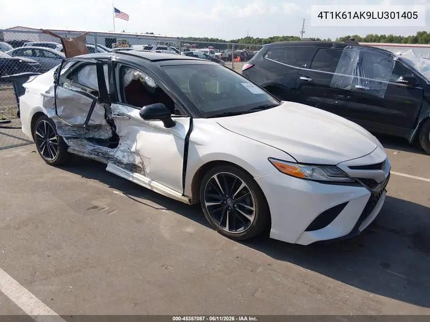 2020 Toyota Camry Xse VIN: 4T1K61AK9LU301405 Lot: 45357087