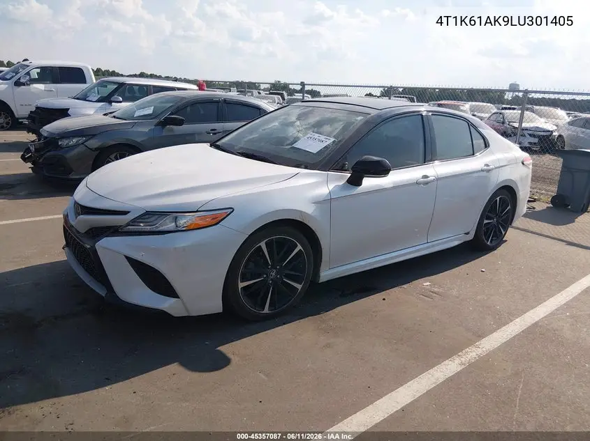 2020 Toyota Camry Xse VIN: 4T1K61AK9LU301405 Lot: 45357087