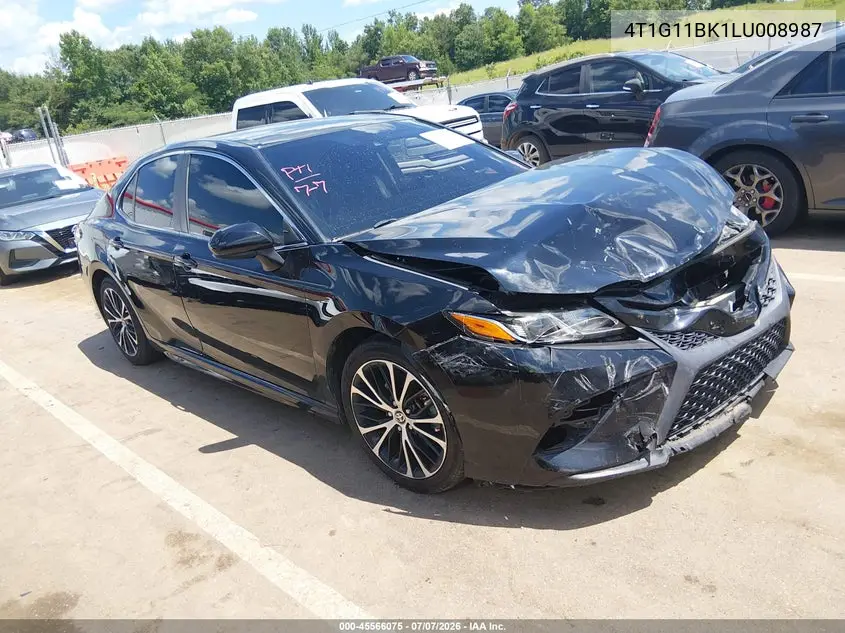 2020 Toyota Camry Se Awd VIN: 4T1G11BK1LU008987 Lot: 45566075