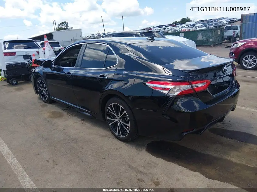 2020 Toyota Camry Se Awd VIN: 4T1G11BK1LU008987 Lot: 45566075