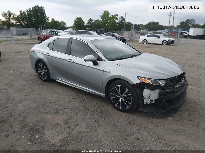 2020 Toyota Camry Se Hybrid VIN: 4T1J31AK4LU013005 Lot: 45584378