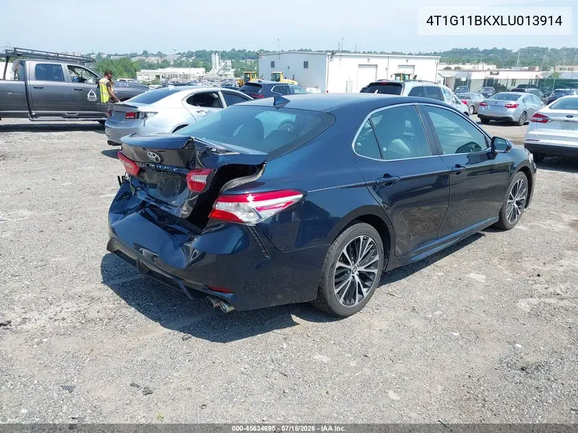 2020 Toyota Camry Se Awd VIN: 4T1G11BKXLU013914 Lot: 45634695
