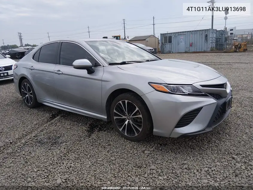 2020 Toyota Camry Se VIN: 4T1G11AK3LU913698 Lot: 45684067