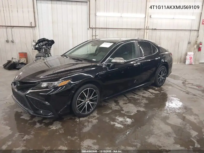 4T1G11AKXMU569109 2021 Toyota Camry Se