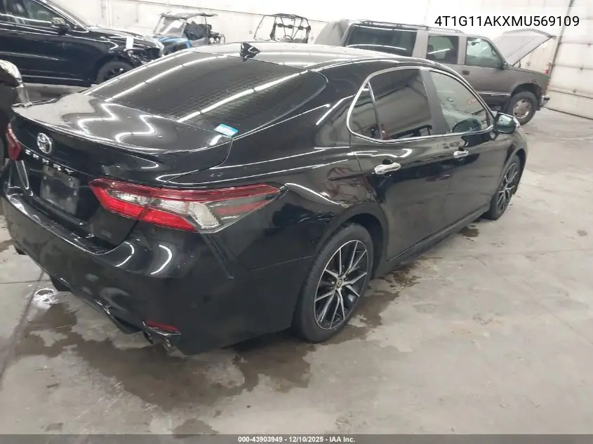4T1G11AKXMU569109 2021 Toyota Camry Se