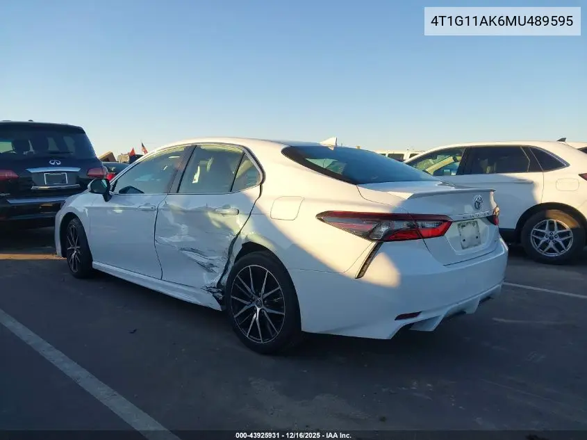 4T1G11AK6MU489595 2021 Toyota Camry Se