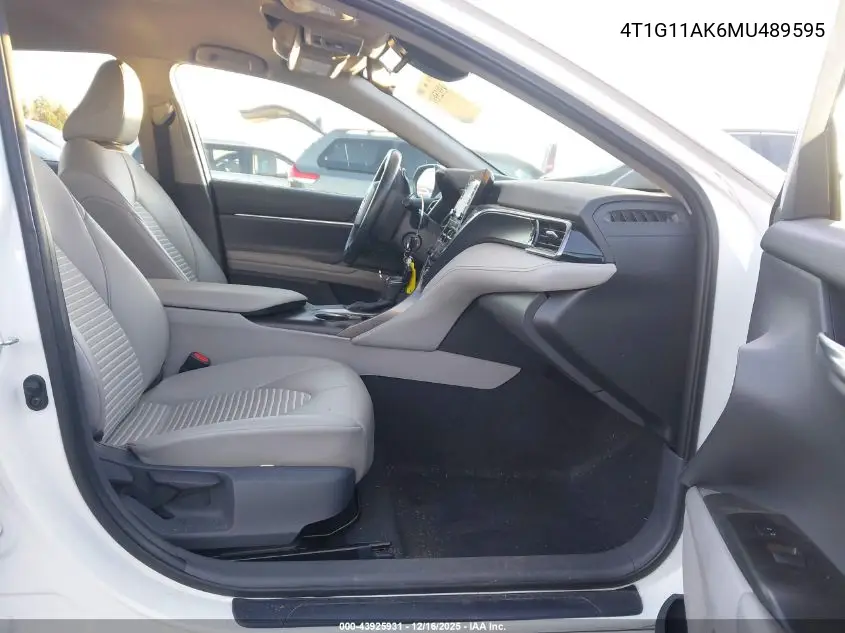 4T1G11AK6MU489595 2021 Toyota Camry Se