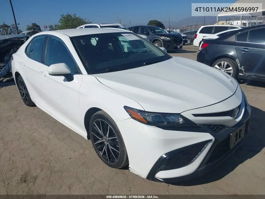 4T1G11AK2MU596997 2021 Toyota Camry Se