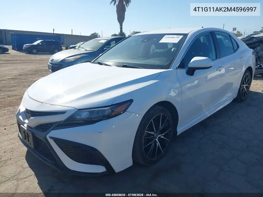 4T1G11AK2MU596997 2021 Toyota Camry Se