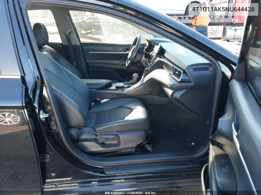 4T1G11AK5NU644428 2022 Toyota Camry Se