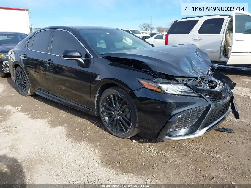 4T1K61AK9NU032714 2022 Toyota Camry Xse